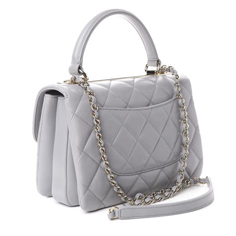 chanel grey wool bag|Grey Chanel Bags .